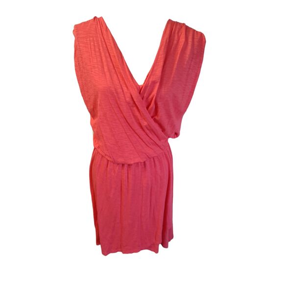 Lilla P Casual Flamé Modal Cross Front Dress Hibiscus size Large - Picture 2 of 5